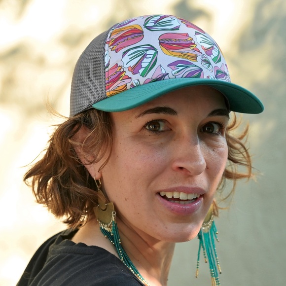 Katherine Homes Title Nine Tulip Mesh Trucker Snap Back Hat - Picture 6 of 13